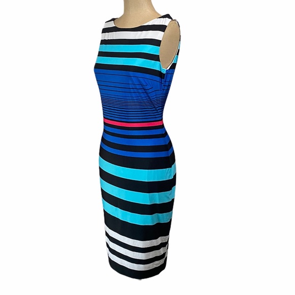 CACHE Striped Midi Length Dress - Picture 4 of 6